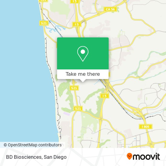 BD Biosciences map