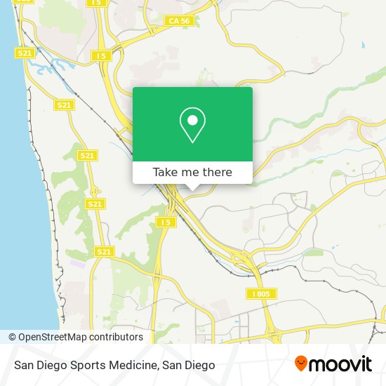 San Diego Sports Medicine map