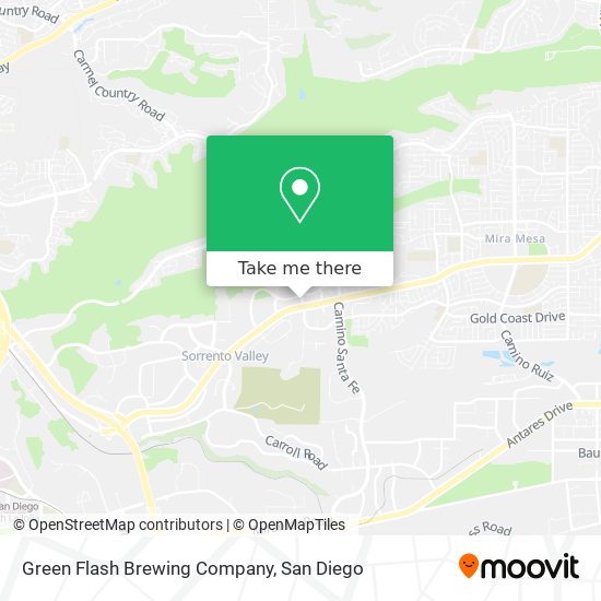 Mapa de Green Flash Brewing Company