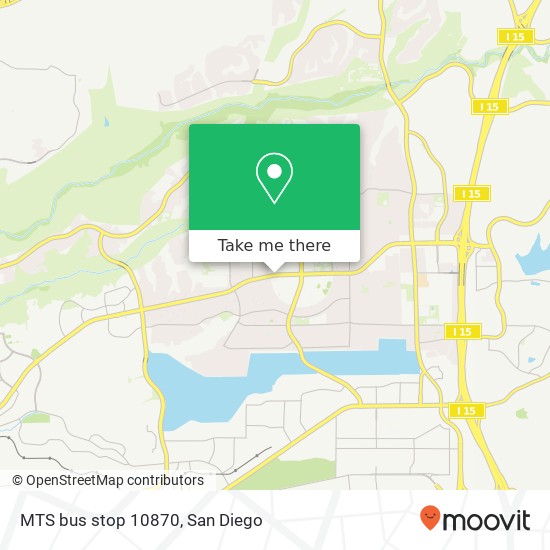 MTS bus stop 10870 map