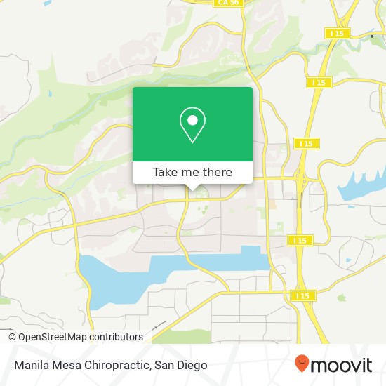 Manila Mesa Chiropractic map