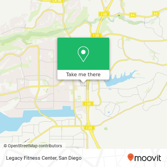 Legacy Fitness Center map