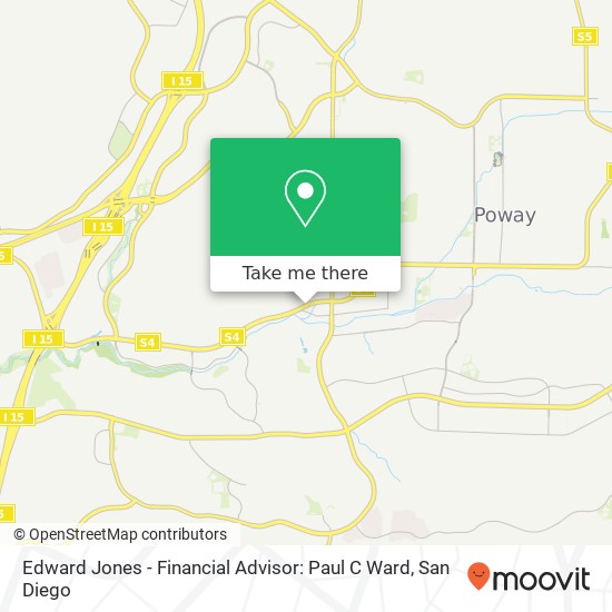 Mapa de Edward Jones - Financial Advisor: Paul C Ward