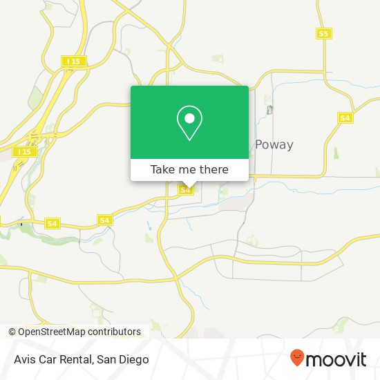 Mapa de Avis Car Rental