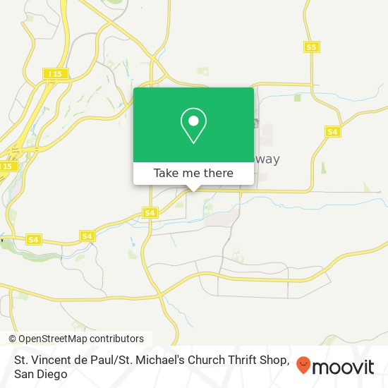 St. Vincent de Paul / St. Michael's Church Thrift Shop map