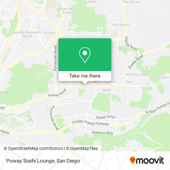 Mapa de Poway Sushi Lounge