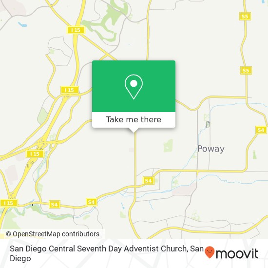 San Diego Central Seventh Day Adventist Church map