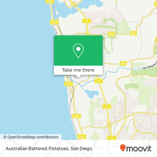 Australian Battered Potatoes map