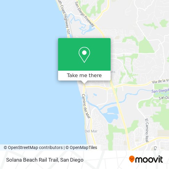 Mapa de Solana Beach Rail Trail