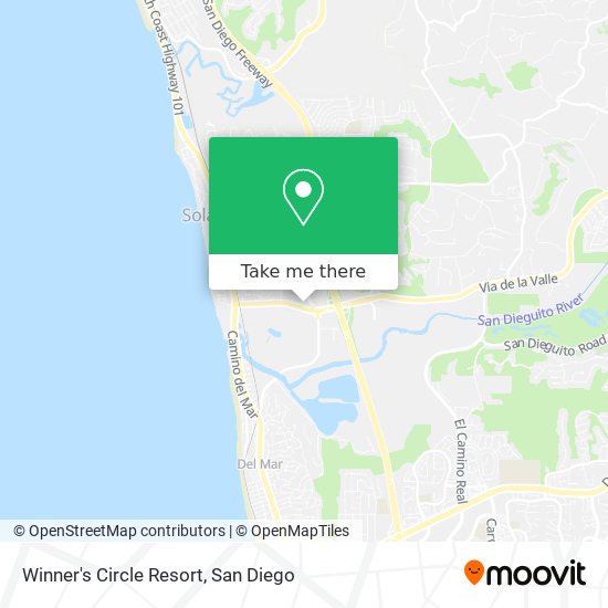 Winner's Circle Resort map