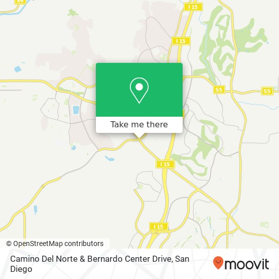 Camino Del Norte & Bernardo Center Drive map