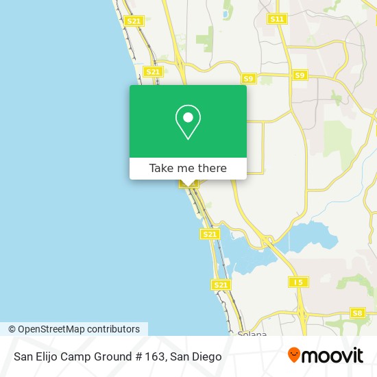 Mapa de San Elijo Camp Ground # 163