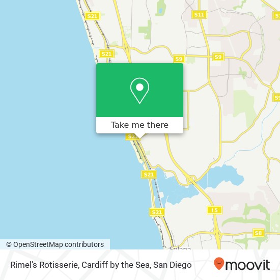 Mapa de Rimel's Rotisserie, Cardiff by the Sea