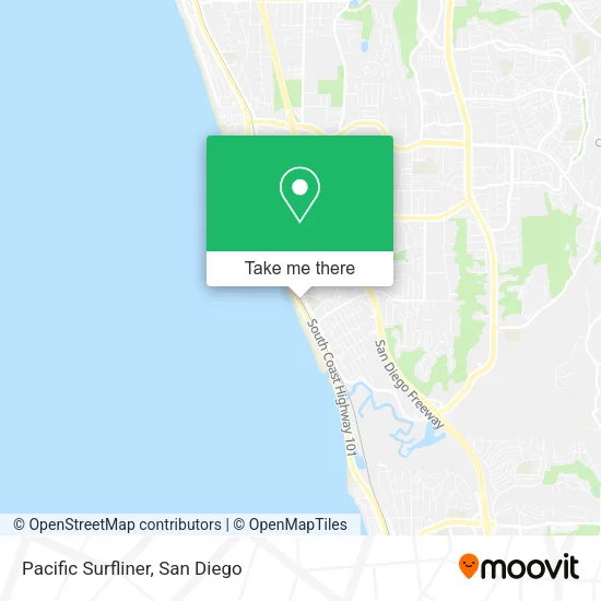 Pacific Surfliner map