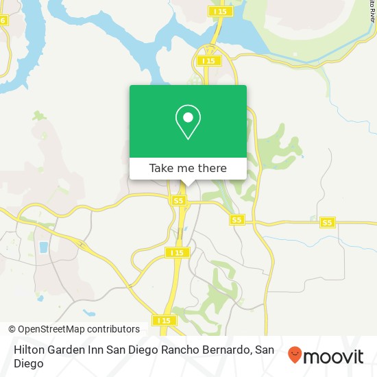 Hilton Garden Inn San Diego Rancho Bernardo map