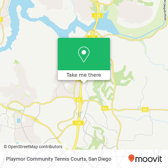 Playmor Community Tennis Courts map