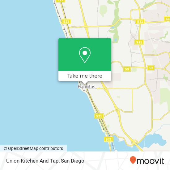 Mapa de Union Kitchen And Tap