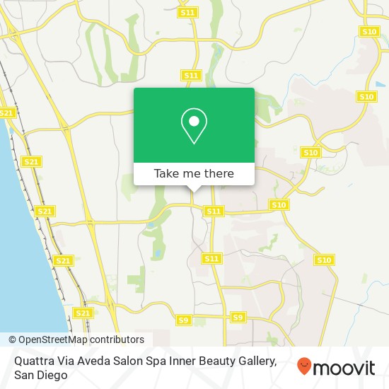 Mapa de Quattra Via Aveda Salon Spa Inner Beauty Gallery