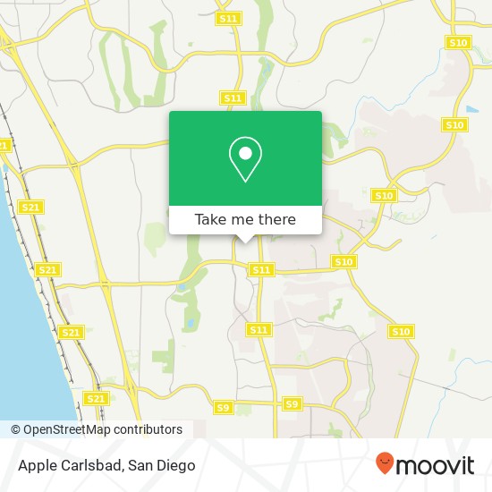 Mapa de Apple Carlsbad
