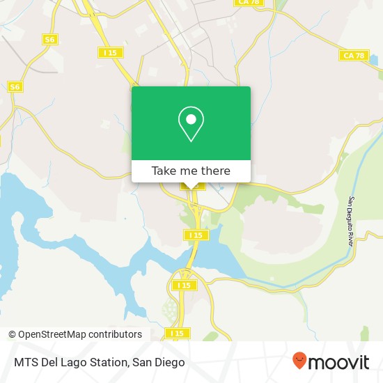 MTS Del Lago Station map