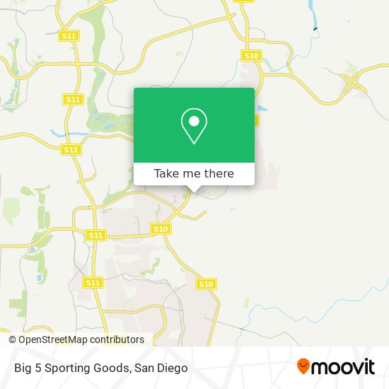 Mapa de Big 5 Sporting Goods