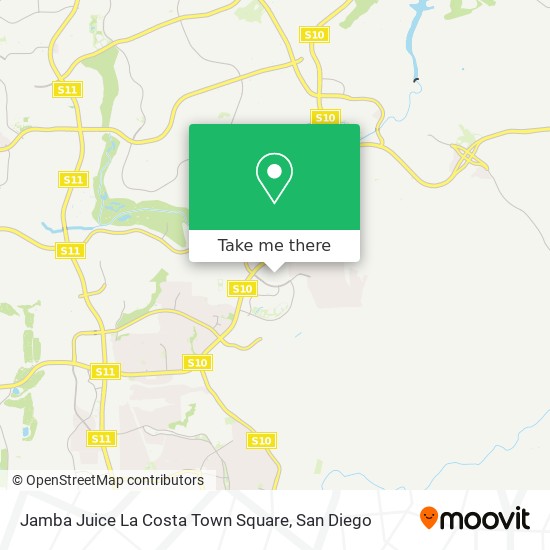 Jamba Juice La Costa Town Square map