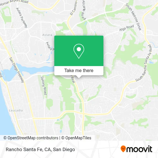 Rancho Santa Fe, CA map