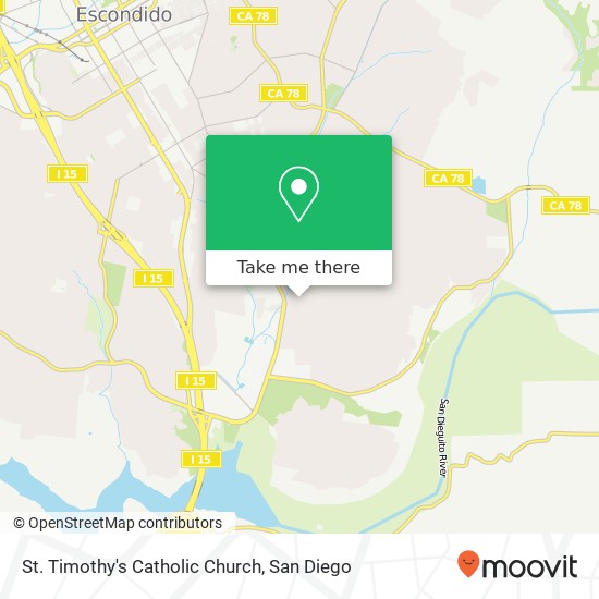 St. Timothy's Catholic Church map