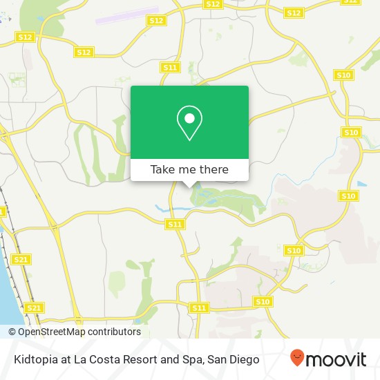 Kidtopia at La Costa Resort and Spa map