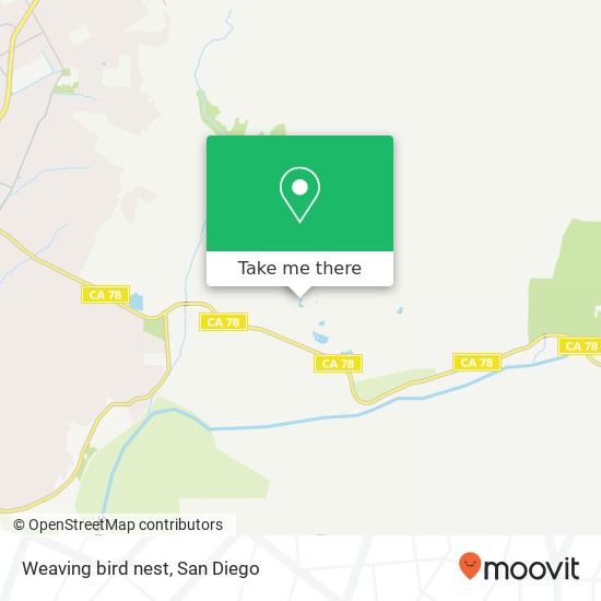 Mapa de Weaving bird nest