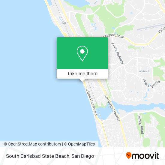 South Carlsbad State Beach map