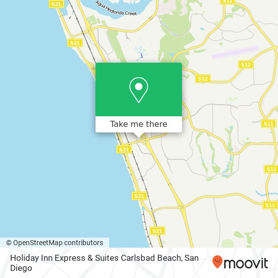 Holiday Inn Express & Suites Carlsbad Beach map