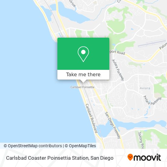Mapa de Carlsbad Coaster Poinsettia Station