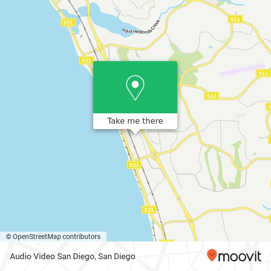 Audio Video San Diego map