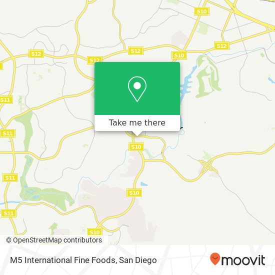 Mapa de M5 International Fine Foods