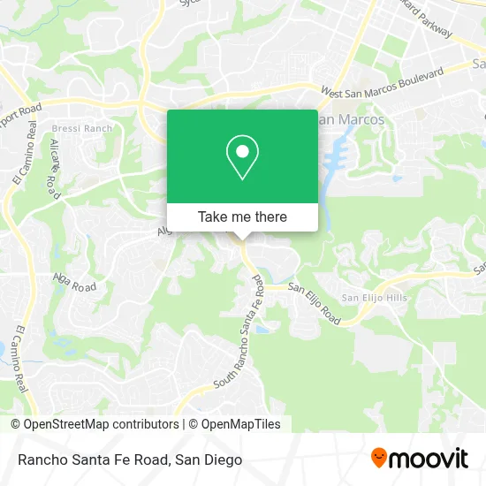 Rancho Santa Fe Road map