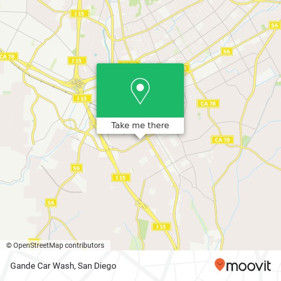 Gande Car Wash map