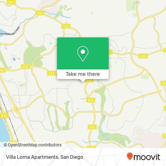 Mapa de Villa Loma Apartments