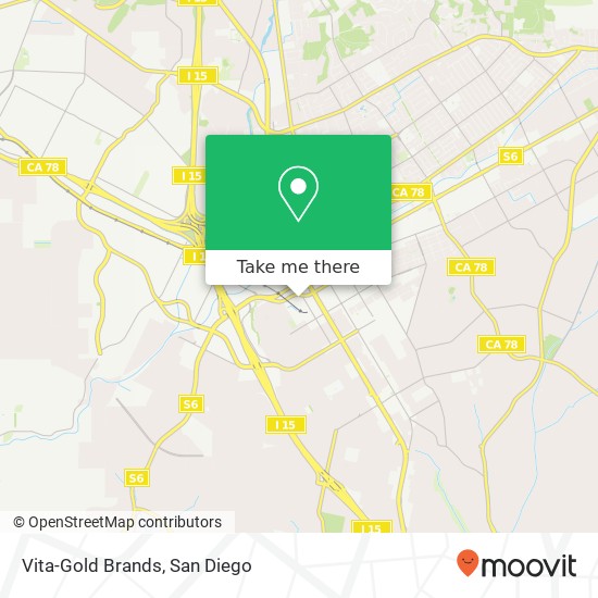 Mapa de Vita-Gold Brands