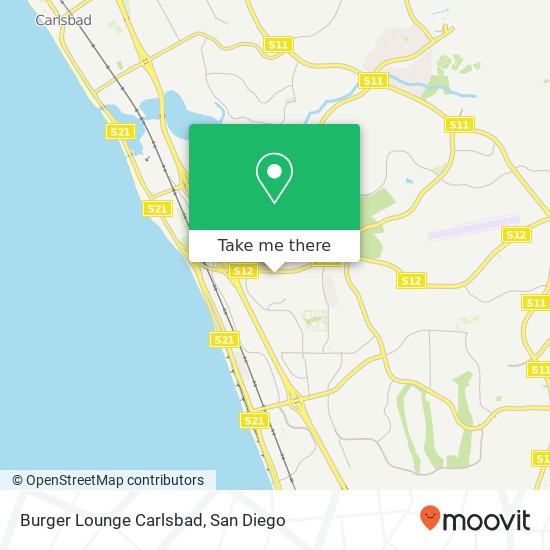 Burger Lounge Carlsbad map