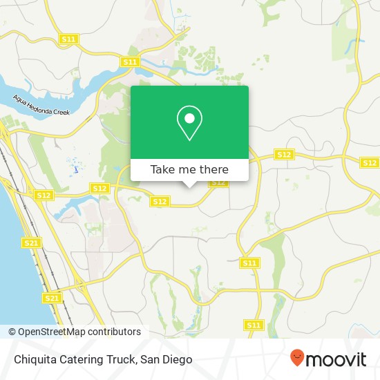 Mapa de Chiquita Catering Truck