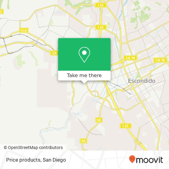 Mapa de Price products