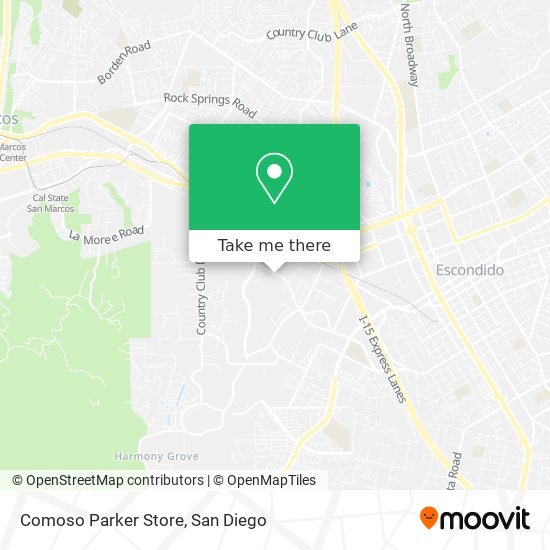 Comoso Parker Store map