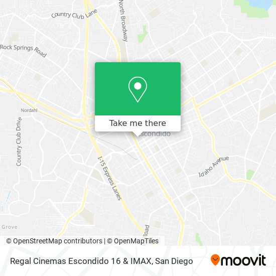 Regal Cinemas Escondido 16 & IMAX map