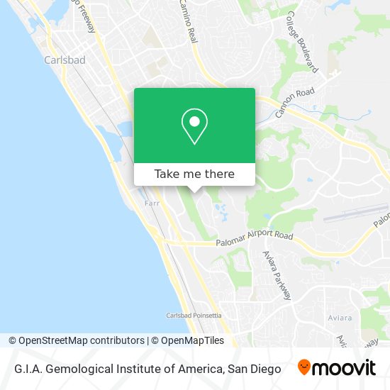 G.I.A. Gemological Institute of America map