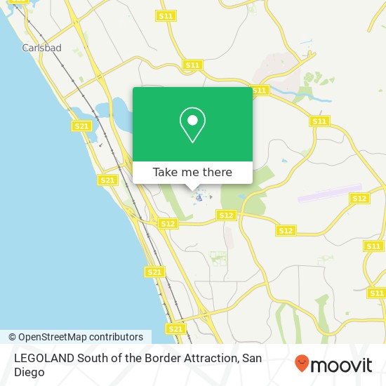 Mapa de LEGOLAND South of the Border Attraction