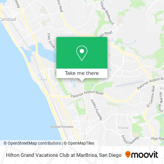 Mapa de Hilton Grand Vacations Club at MarBrisa