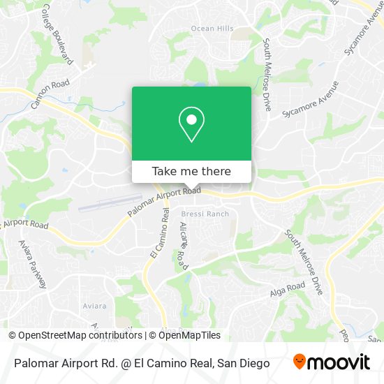 Palomar Airport Rd. @ El Camino Real map