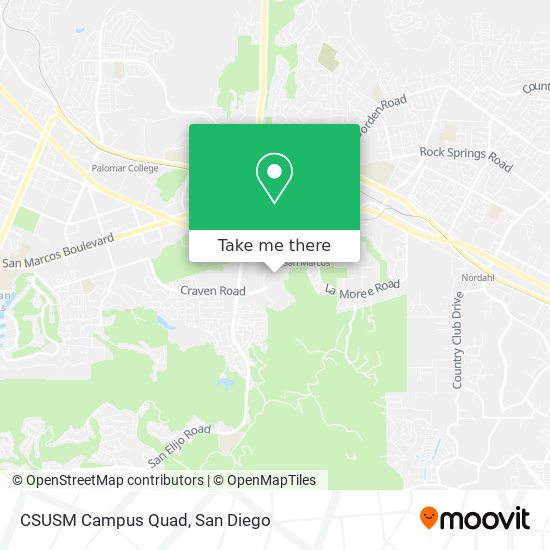 Mapa de CSUSM Campus Quad