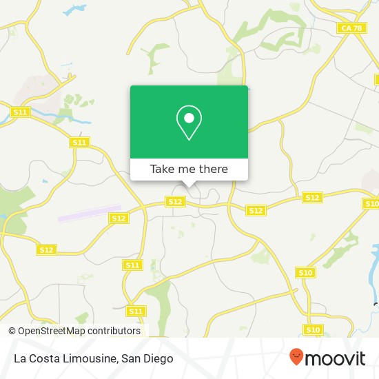 La Costa Limousine map